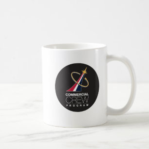 NASA Commercial Crew Program Black Logotyp Kaffemugg