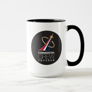 NASA Commercial Crew Program Black Logotyp Mugg