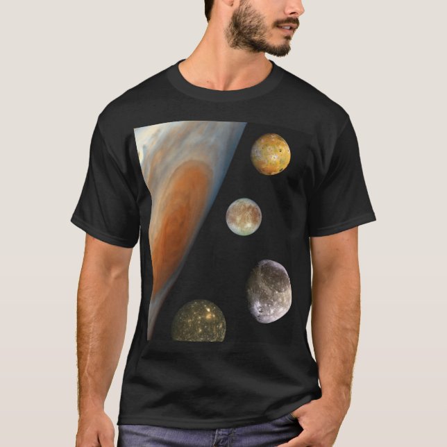 NASA/det Jovian systemet Tee Shirt (Framsida)