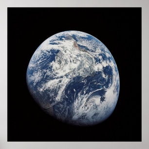 NASA/Earth View från Måne Poster