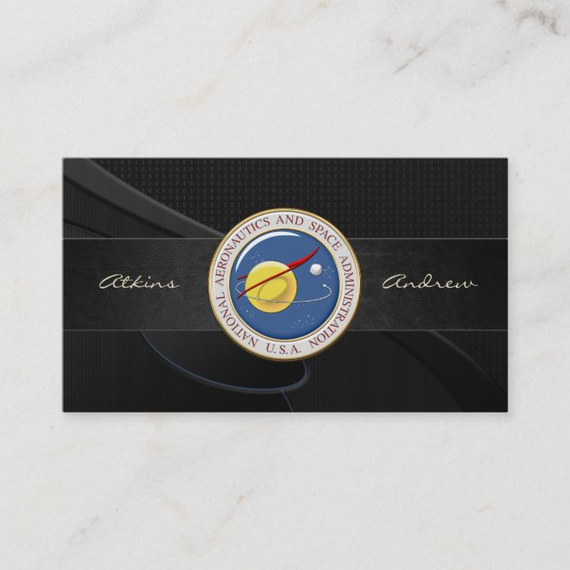 NASA Emblem [3D] Visitkort (Framsida)