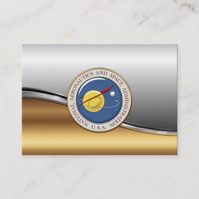 Nasa-Emblem [3D] Visitkort (Framsida)