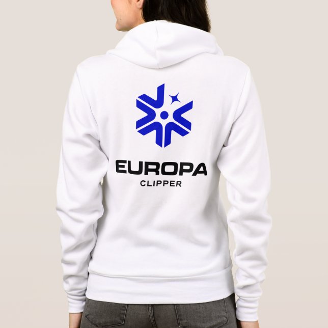 NASA Europa Clipper Logotyp Rocket White Women's T Shirt (Baksida)