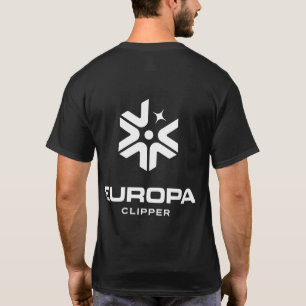 NASA Europa Clipper One-Färg Logotyp Eclipse Black T Shirt