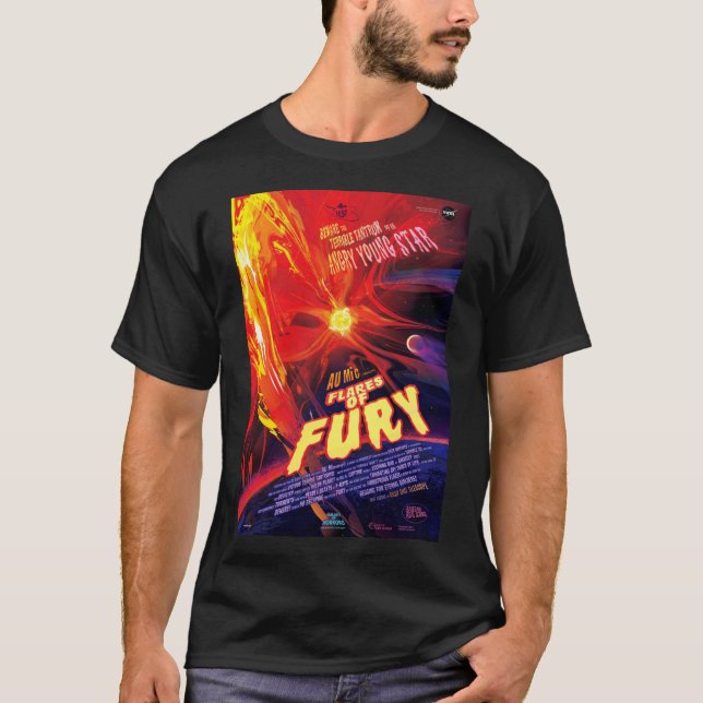 NASA Exoplanet Travel Bureau Flares of Fury T Shirt (Framsida)