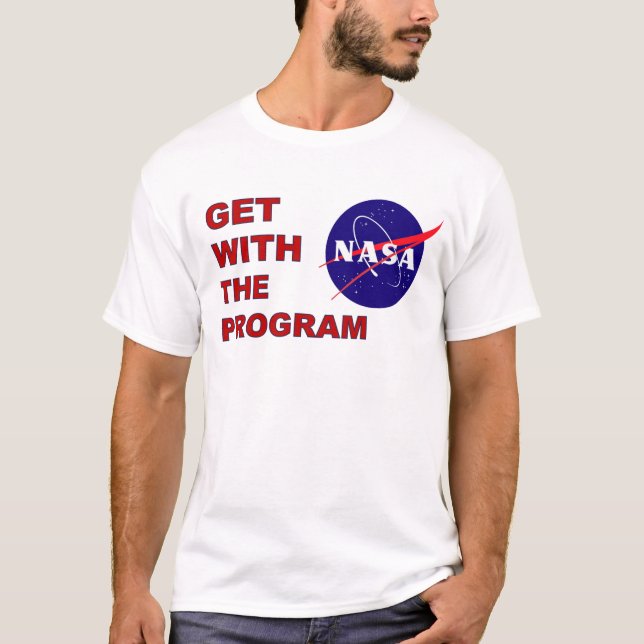 NASA får med programet T-shirt (Framsida)