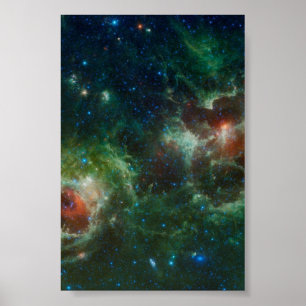 NASA för mosaik för hjärta- och Soulnebulae Poster