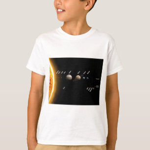 NASA för planet- och dvärgplanetutrymme T Shirt
