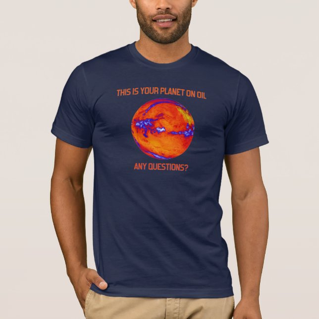NASA-fotot på din planet på olja T Shirt (Framsida)