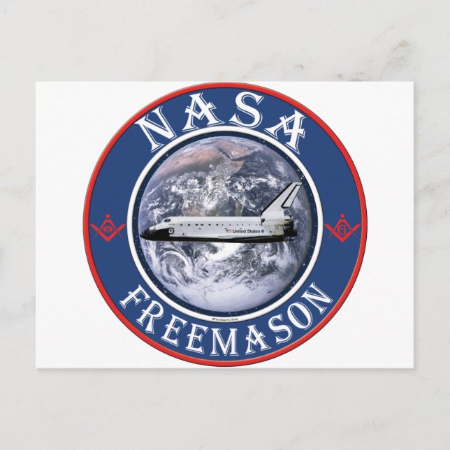 NASA Freemason Vykort (Framsida)