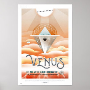 NASA Future Travel Poster - Venus Observatory
