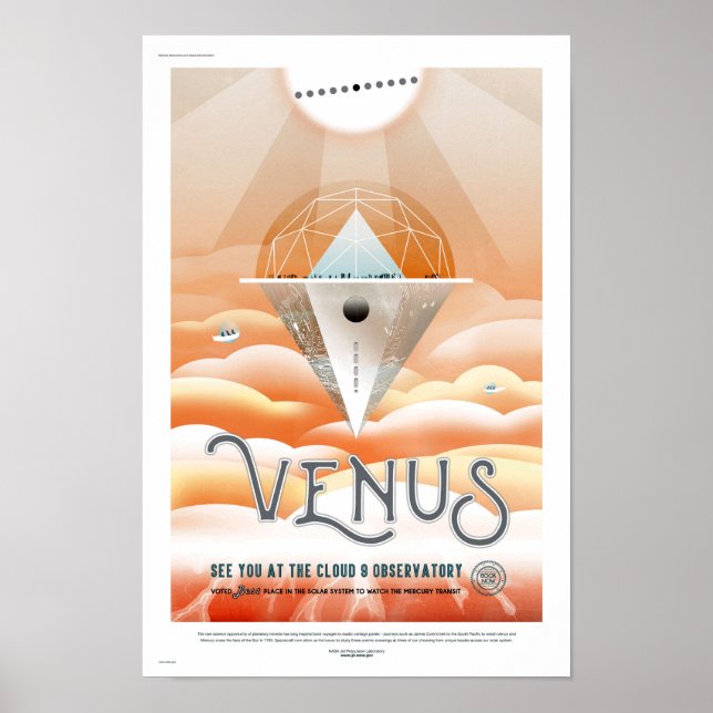 NASA Future Travel Poster - Venus Observatory (Framsidan)