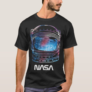 NASA Galaxy Linjärt Fyllnads hjälm T Shirt