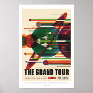 NASA - Grand Tour - Retro Travel Poster