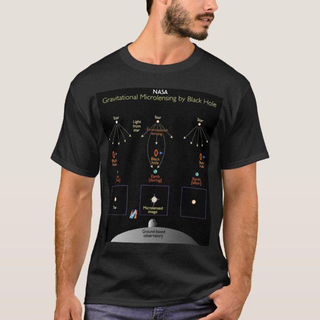 NASA Gravitiational Microlensing T-shirt (Framsida)