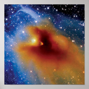 NASA Hubble-rymdteleskopet CB 130-3 Stjärnfödelse Poster