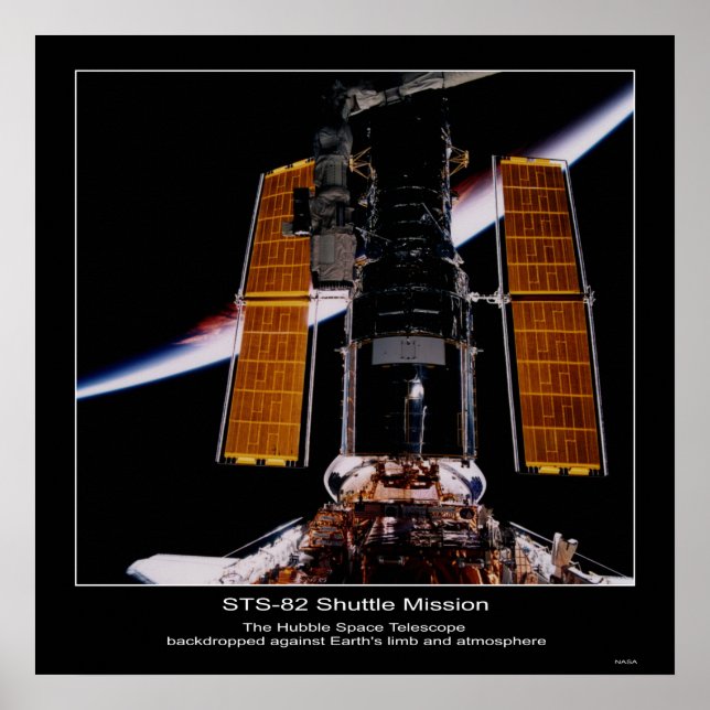 NASA Hubble Space Telescope backr... Poster (Framsidan)