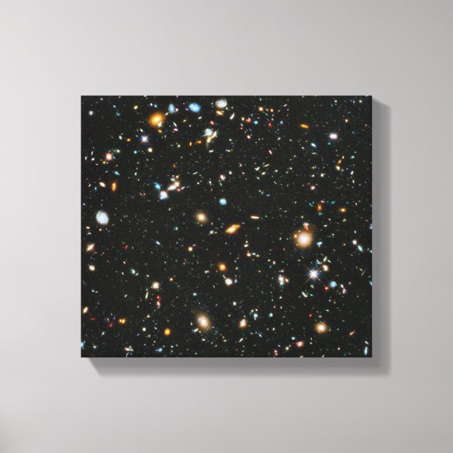 NASA Hubble Ultra Deep Field Galaxer Canvastryck (Framsida)