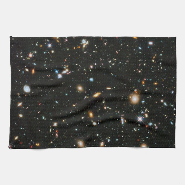 NASA Hubble Ultra Deep Field Galaxer Kökshandduk (Horisontell)