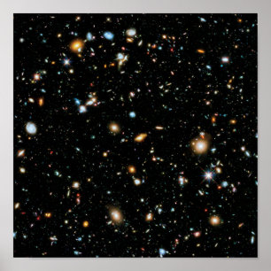 NASA Hubble Ultra Deep Field Galaxer Poster