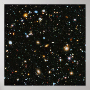 NASA Hubble Ultra Deep Field Galaxer Poster