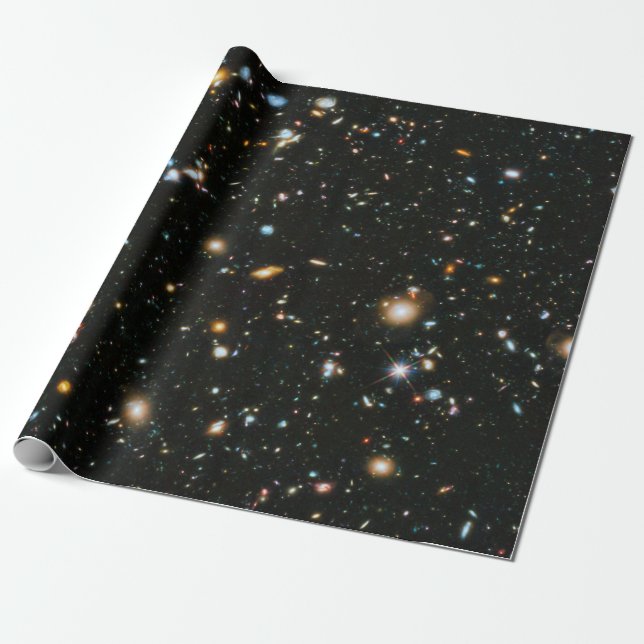 NASA Hubble Ultra Deep Field Galaxer Presentpapper (Utrullad)