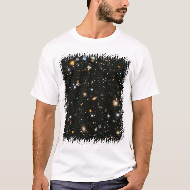 NASA Hubble Ultra Deep Field Galaxer T Shirt (Framsida)