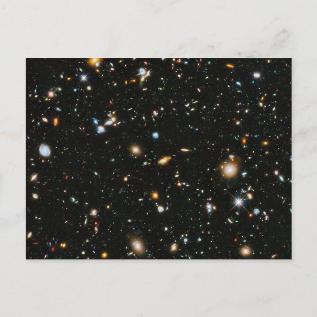 NASA Hubble Ultra Deep Field Galaxer Vykort (Framsida)