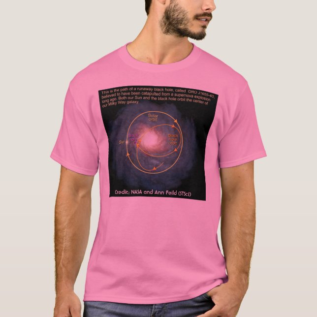 Nasa-illustration: Det svart hål kretsar kring T Shirt (Framsida)