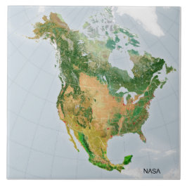 NASA Image från rymden i Nordamerika Kakelplatta