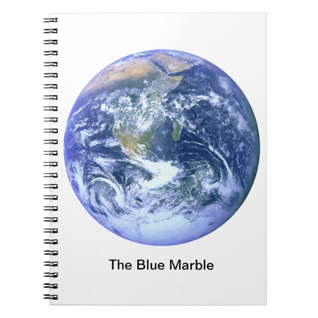 NASA Image of Planet Earth Spiral-Bound Notebook Anteckningsbok (Framsidan)