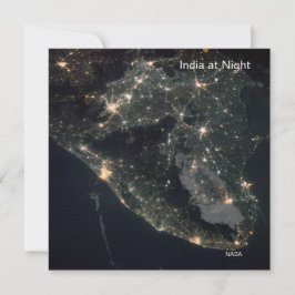 NASA ISS Photo of India på Natten Kort