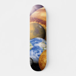 NASA JPL Solar System Planets Montage Space Foton Skateboard Bräda 21,5 Cm