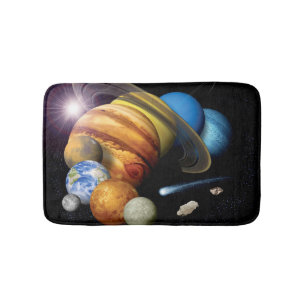 NASA JPL solsystemet planeter montage rymdfoton Badrumsmatta
