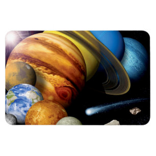 NASA JPL solsystemet planeter montage rymdfoton Magnet