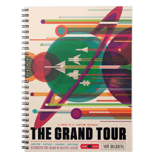 NASA/JPLS Retro Space-Poster Anteckningsbok (Framsidan)