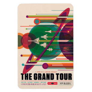 NASA/JPLS Retro Space-Poster Magnet