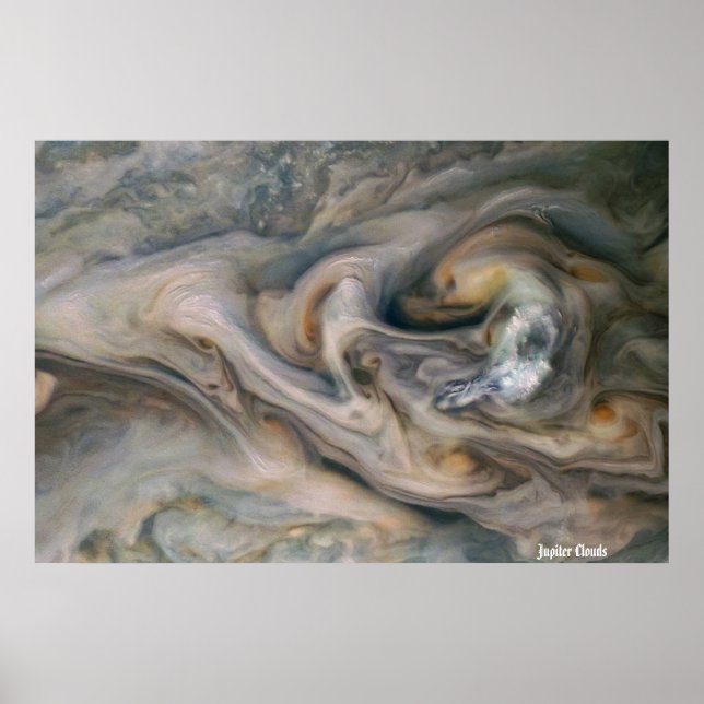 NASA / Juno / Jupiter / Clouds / Poster (Framsidan)