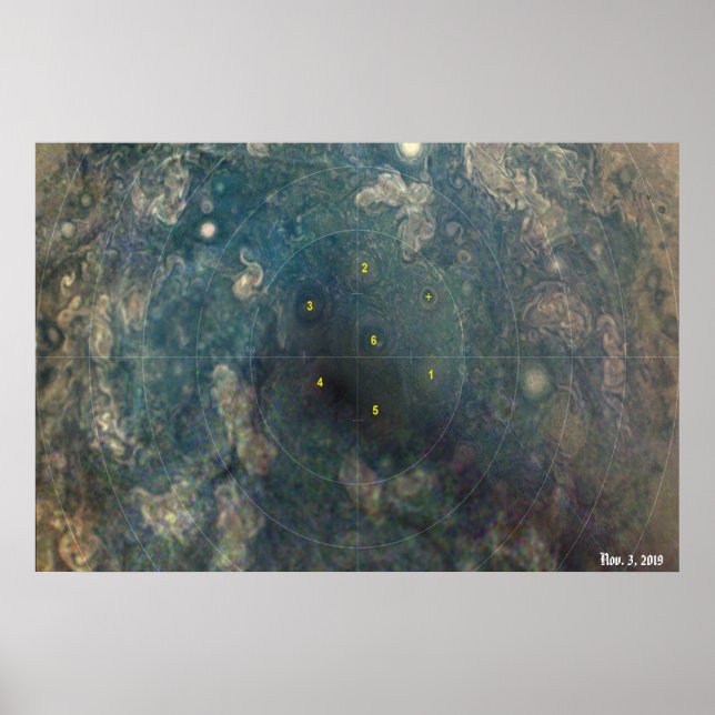 NASA / Juno / Jupiter / Nov. 3, 2019 / Poster (Framsidan)