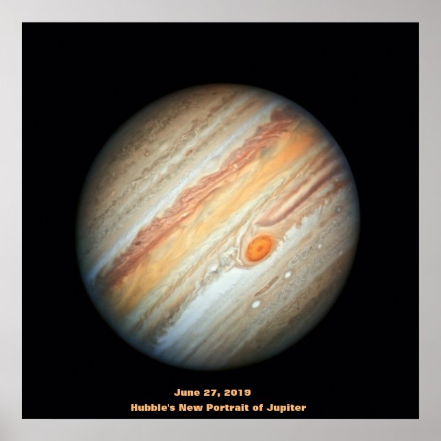 NASA / Jupiter / Hubble's New Porträtt of Jupiter Poster (Framsidan)