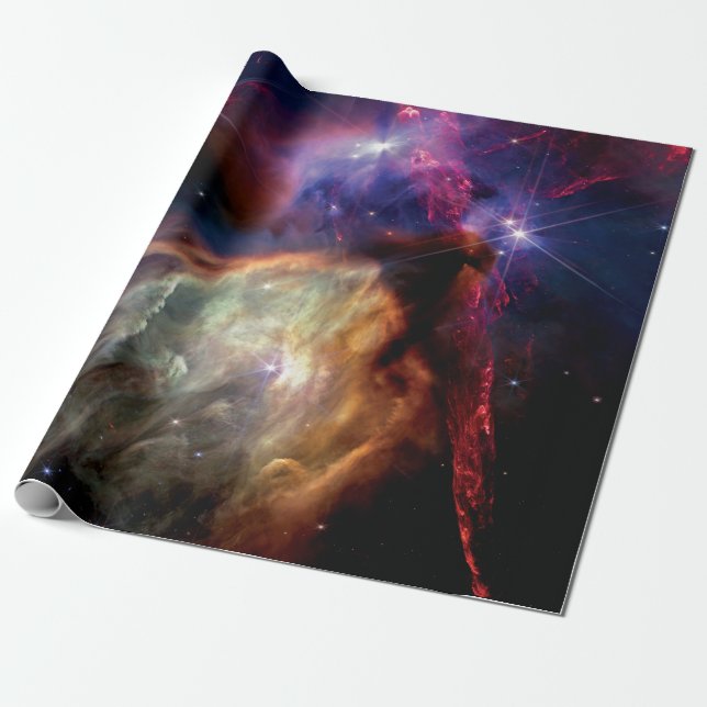 NASA JWST Rho Ophiuchi Stjärnbildande region Presentpapper (Utrullad)