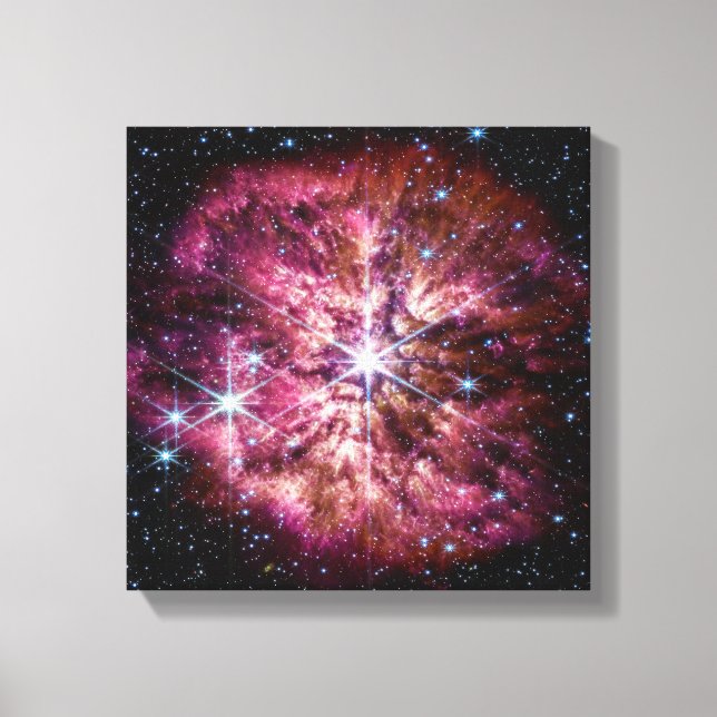 NASA JWST Wolf-Rayet-stjärna WR 124 Canvastryck (Framsida)