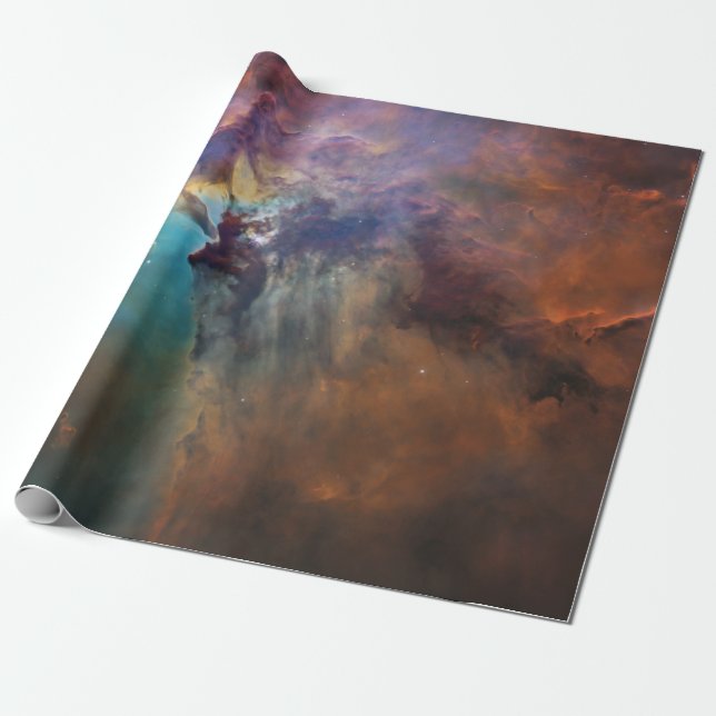 NASA Lagoon Nebula Hubble Telescope Space Presentpapper (Utrullad)