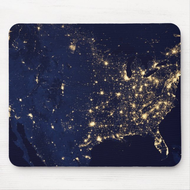 Nasa-ljus från utrymme USA Musmatta (Framsidan)