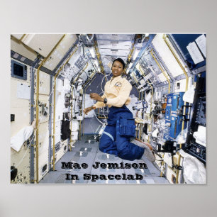 NASA Mae Jemison i Spacelab Poster