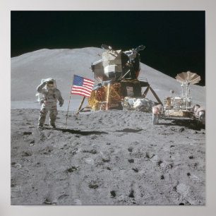Nasa Måne landning Apollo 15 Lunar Module 1971 Poster