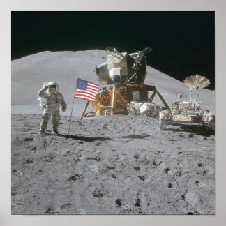 Nasa Måne landning Apollo 15 Lunar Module 1971 Poster