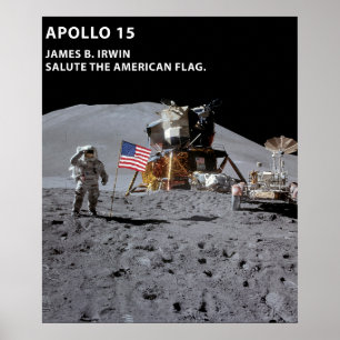 Nasa Måne landning Apollo 15 Lunar Module 1971 Poster