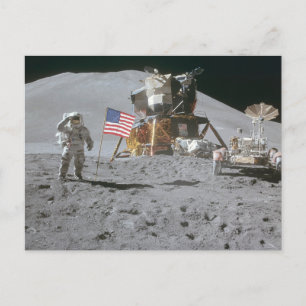Nasa Måne landning Apollo 15 Lunar Module 1971 Vykort