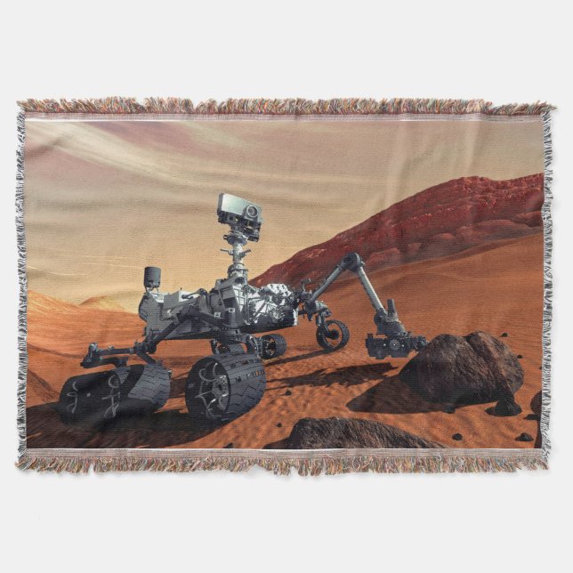 NASA Mars Curiosity Rover konstnärlig gestaltning Filt (Framsidan)